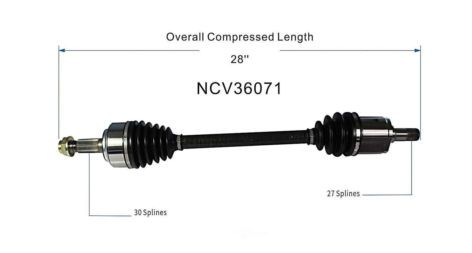 Right New CV Complete Assy   GSP North America   NCV36071