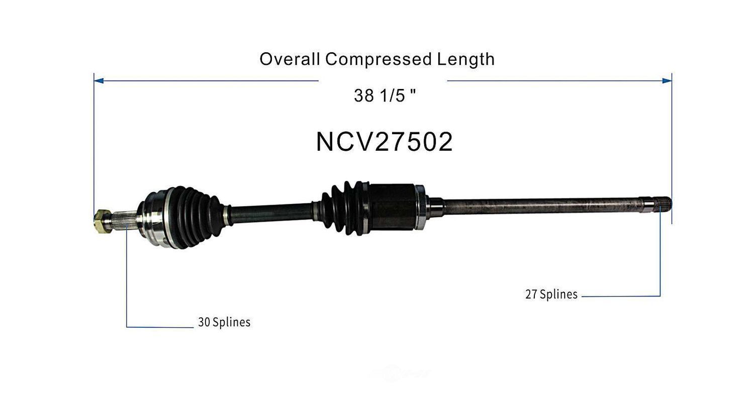 Right New CV Complete Assy   GSP North America   NCV27502
