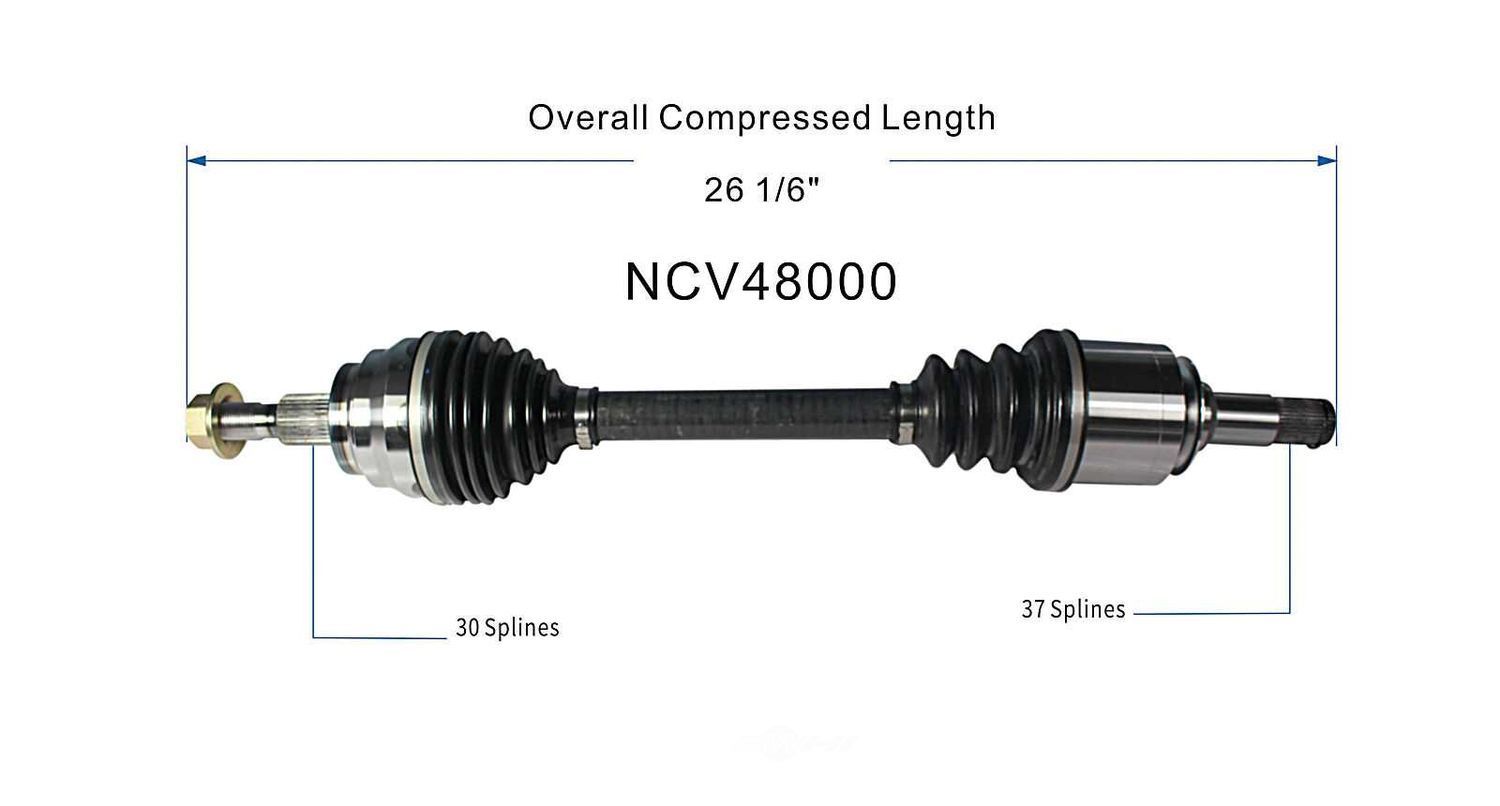 Left New CV Complete Assy   GSP North America   NCV48000