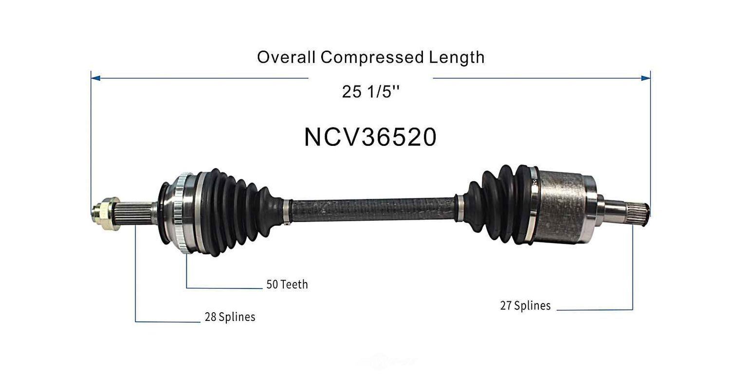 Right New CV Complete Assy   GSP North America   NCV36520