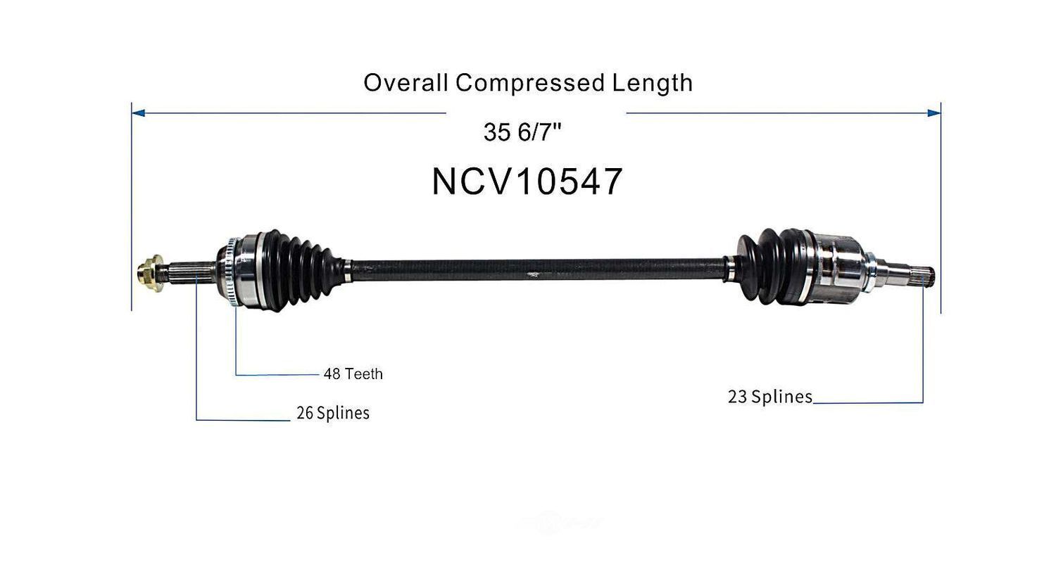Right New CV Complete Assy   GSP North America   NCV10547