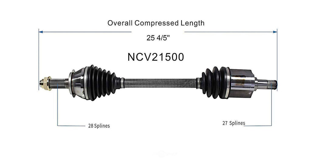 Left New CV Complete Assy   GSP North America   NCV21500