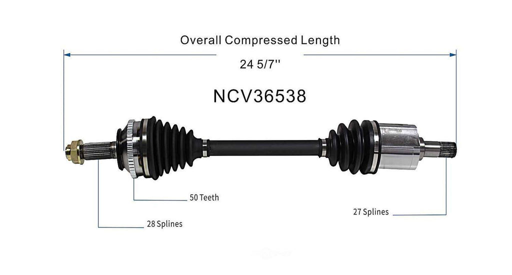 Right New CV Complete Assy   GSP North America   NCV36538