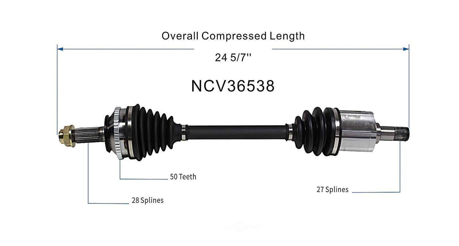 Right New CV Complete Assy   GSP North America   NCV36538