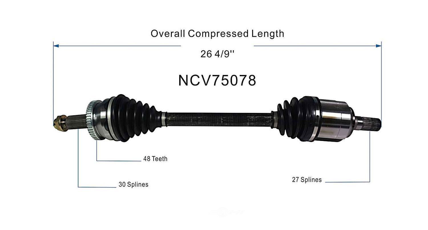 Left New CV Complete Assy   GSP North America   NCV75078