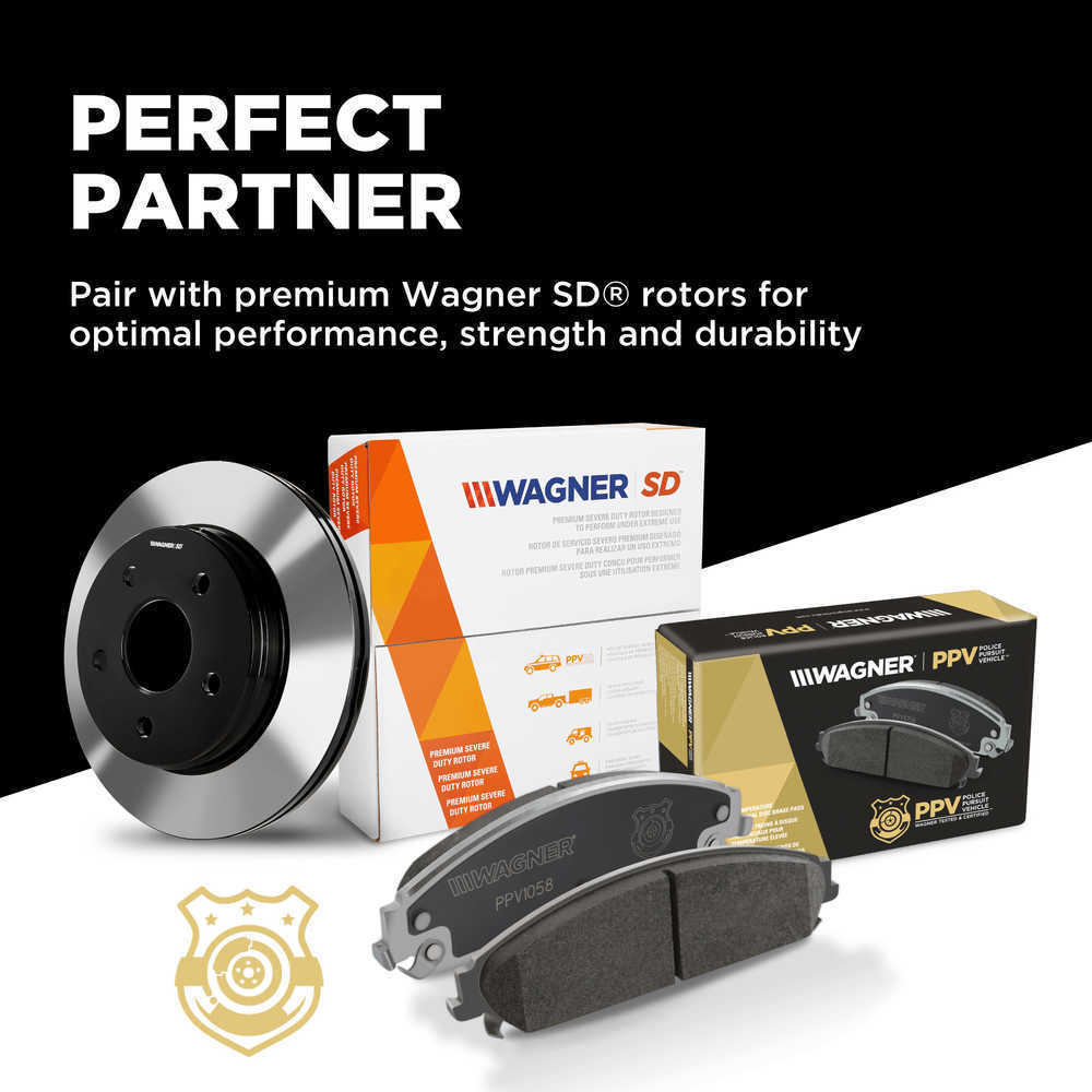 Frt Disc Brake Pads  Wagner  PPV2087