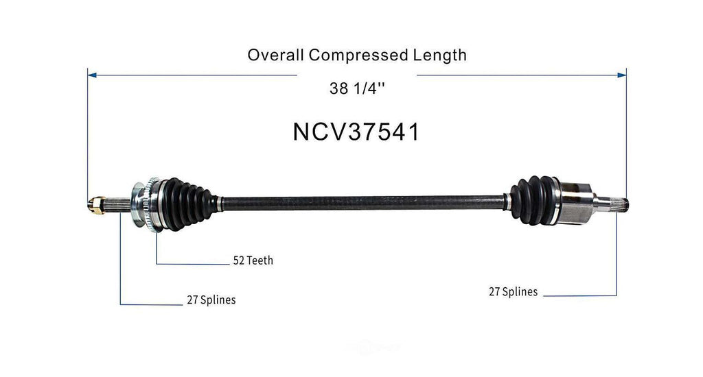 Right New CV Complete Assy   GSP North America   NCV37541