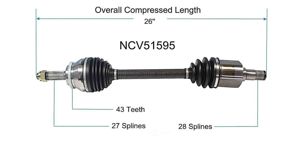 Left New CV Complete Assy   GSP North America   NCV51595