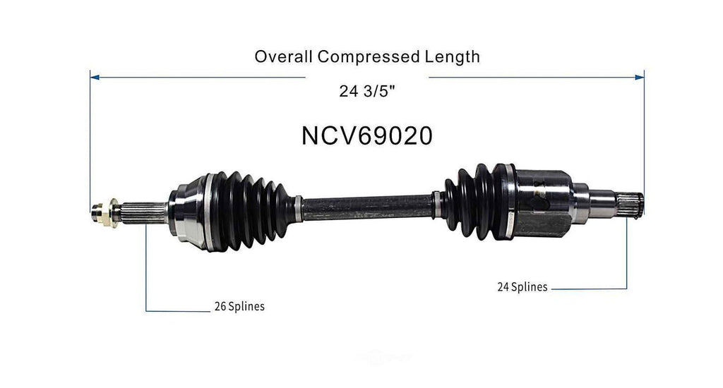 Left New CV Complete Assy   GSP North America   NCV69020