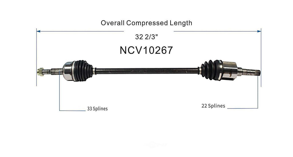 Right New CV Complete Assy   GSP North America   NCV10267