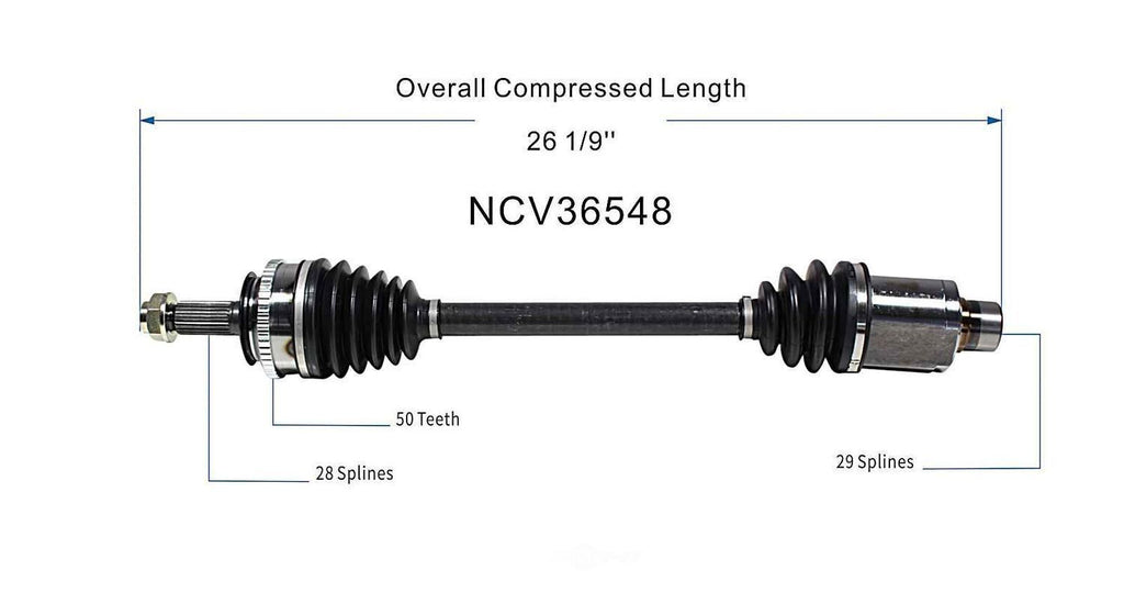 Right New CV Complete Assy   GSP North America   NCV36548