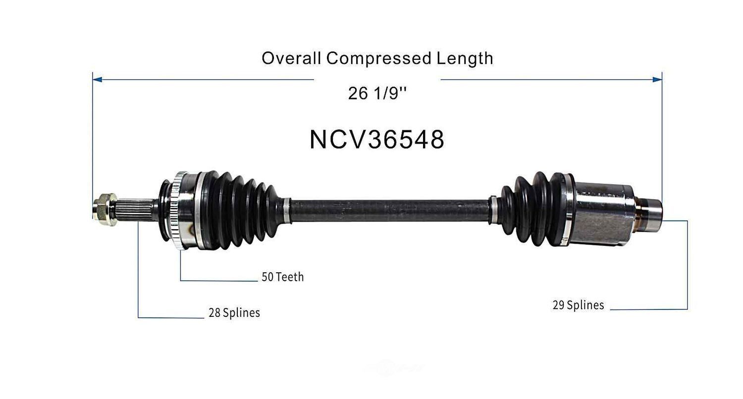 Right New CV Complete Assy   GSP North America   NCV36548