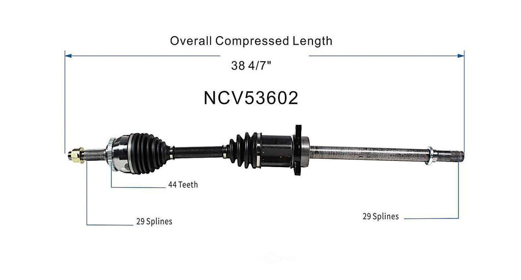 Right New CV Complete Assy   GSP North America   NCV53602