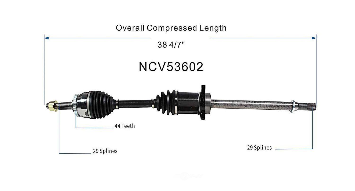 Right New CV Complete Assy   GSP North America   NCV53602