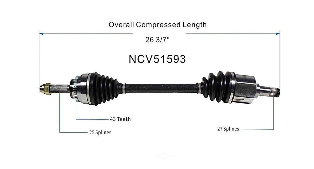 Left New CV Complete Assy   GSP North America   NCV51593