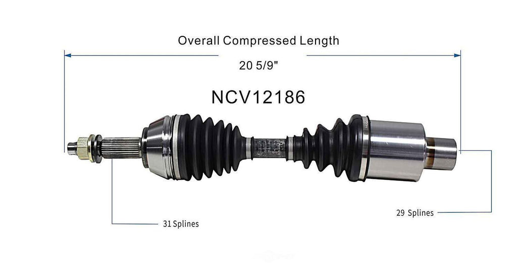 Axle Shaft Assy- CV Shaft   GSP North America   NCV12186