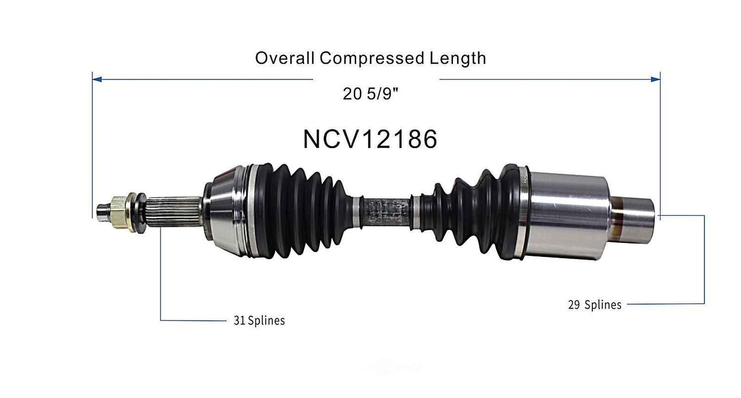 Axle Shaft Assy- CV Shaft   GSP North America   NCV12186