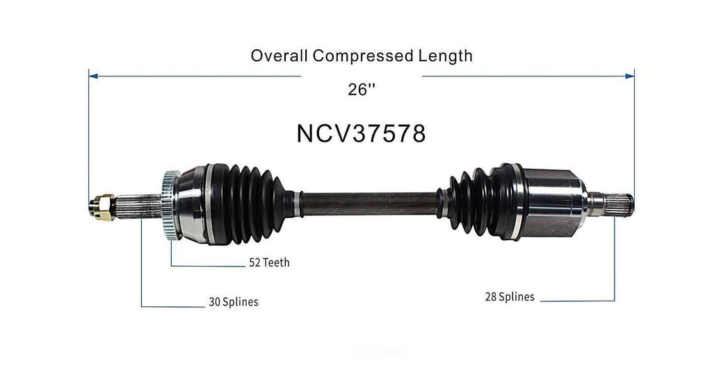 Left New CV Complete Assy   GSP North America   NCV37578