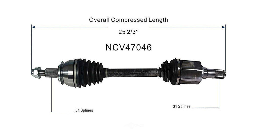 Left New CV Complete Assy   GSP North America   NCV47046