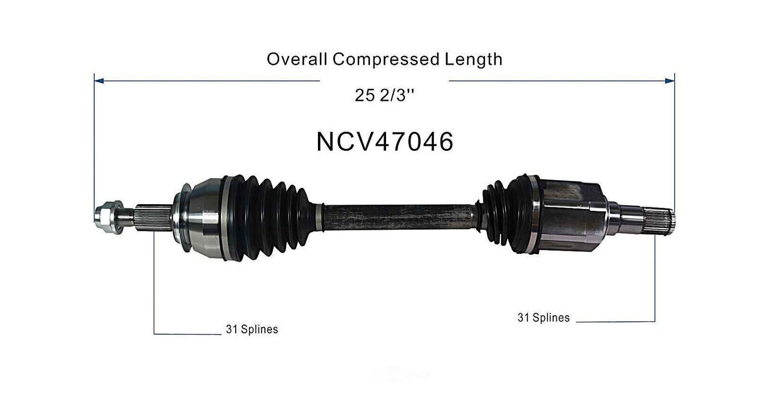Left New CV Complete Assy   GSP North America   NCV47046
