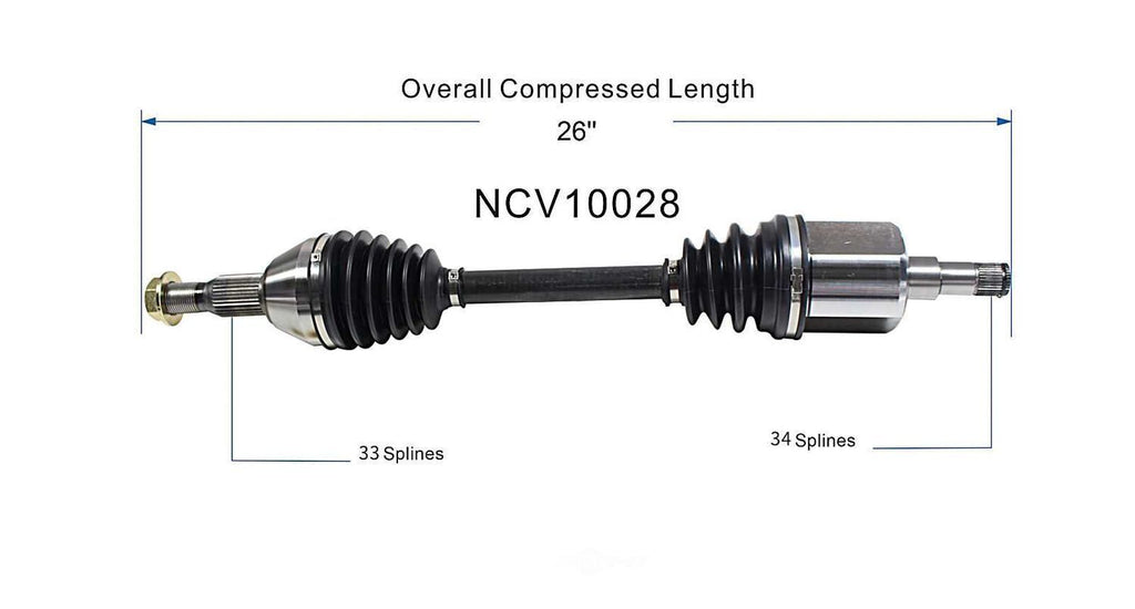 Right New CV Complete Assy   GSP North America   NCV10028