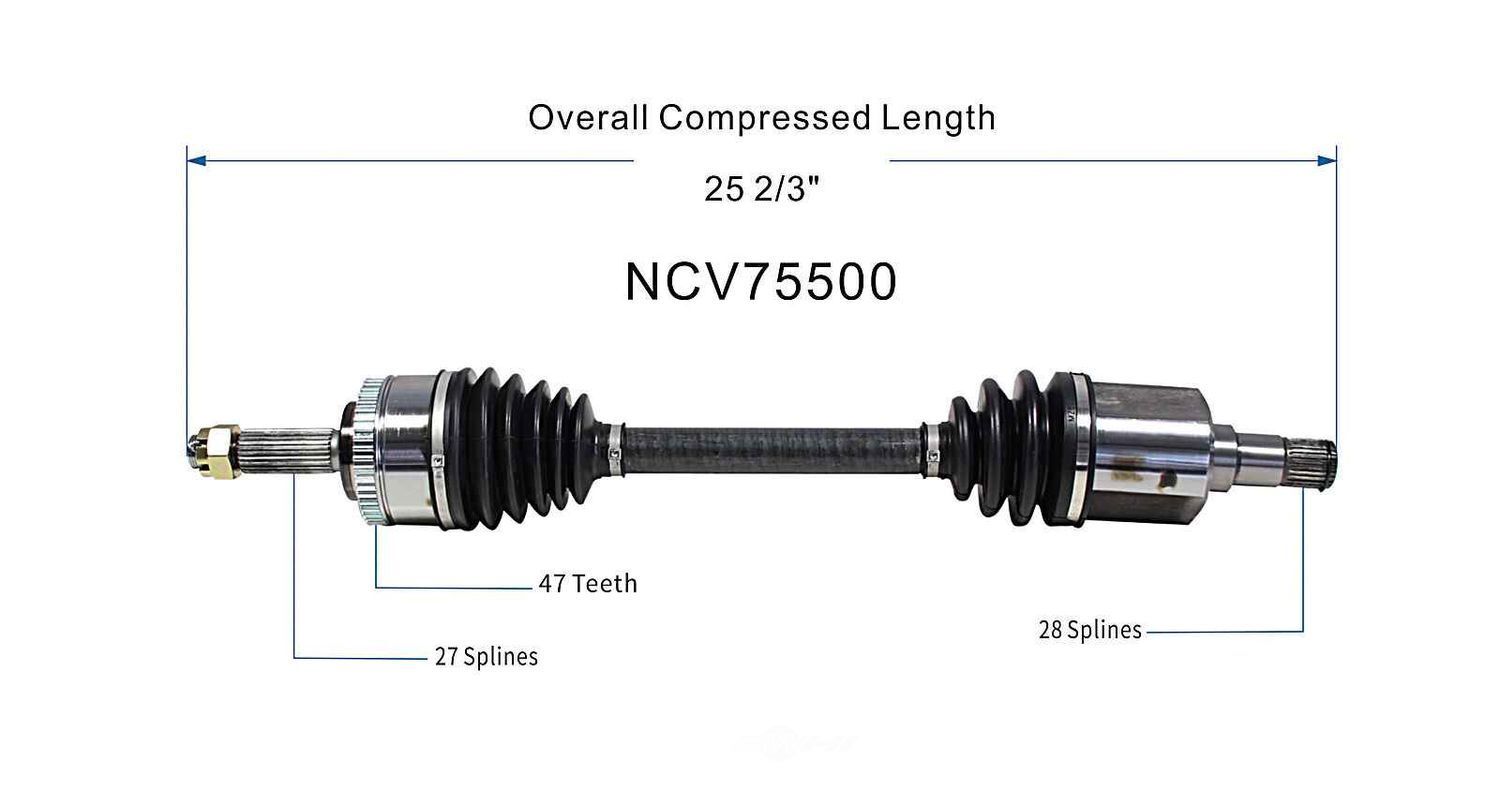 Left New CV Complete Assy   GSP North America   NCV75500