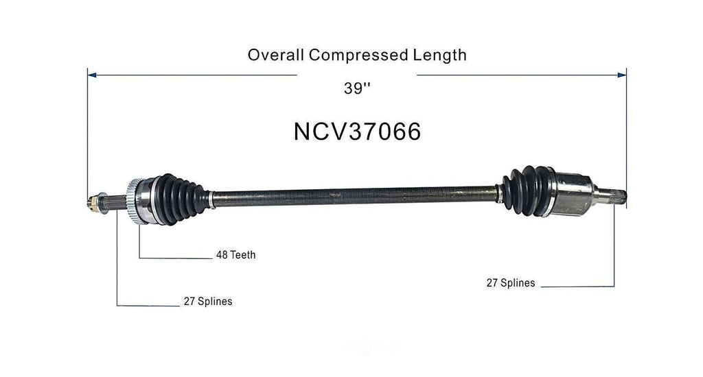 Right New CV Complete Assy   GSP North America   NCV37066