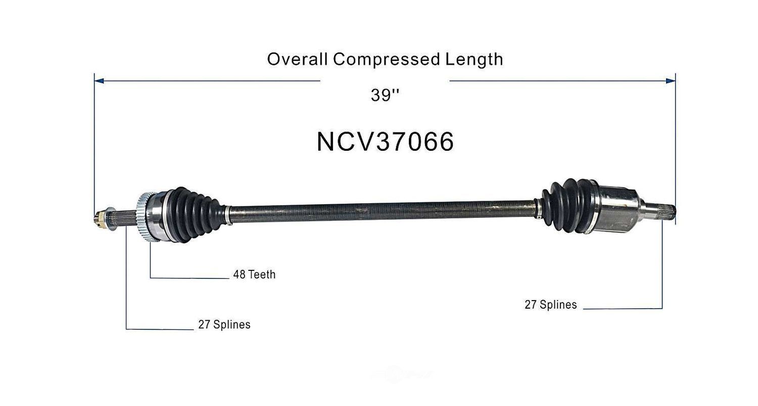 Right New CV Complete Assy   GSP North America   NCV37066