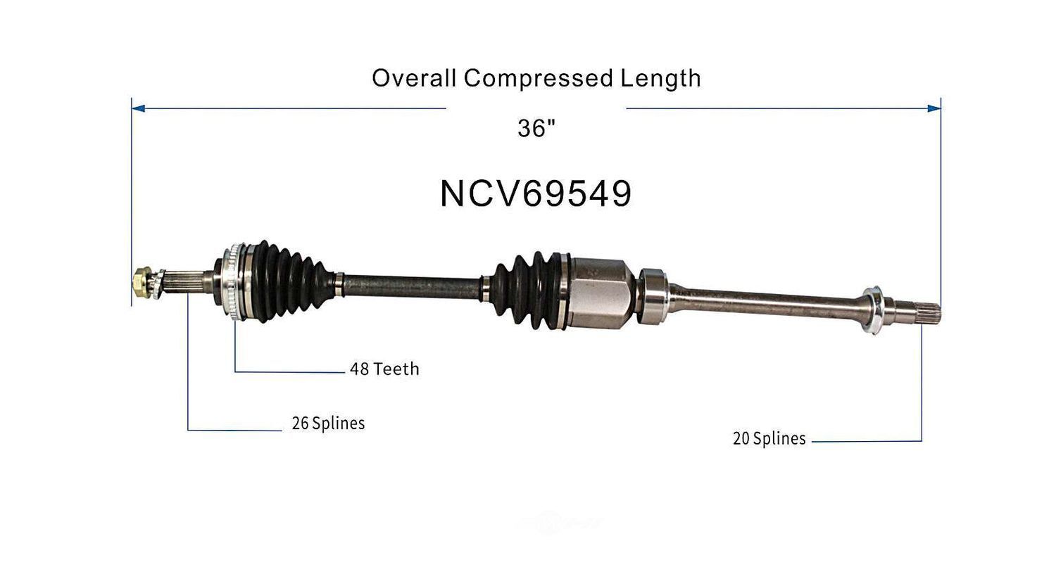 Right New CV Complete Assy   GSP North America   NCV69549