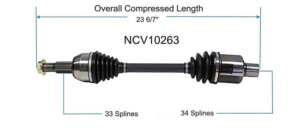 Right New CV Complete Assy   GSP North America   NCV10263