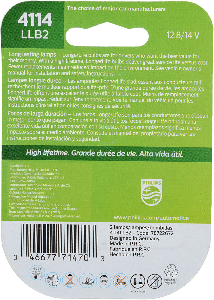 Daytime Running Light  Philips  4114LLB2