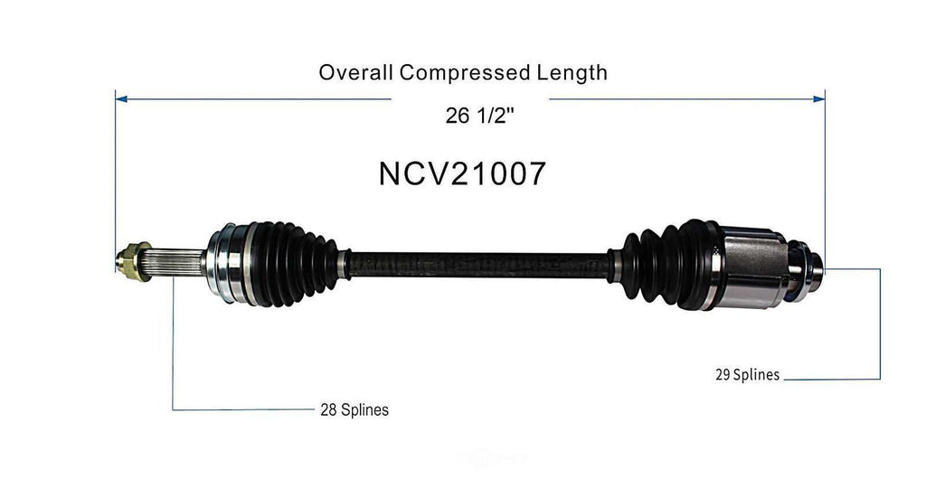 Left New CV Complete Assy   GSP North America   NCV21007