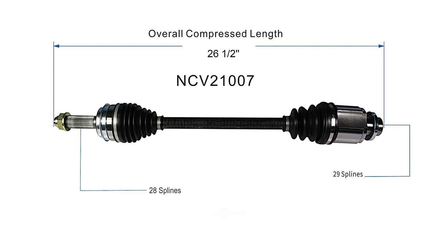 Left New CV Complete Assy   GSP North America   NCV21007