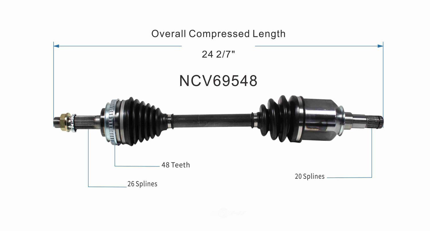 Left New CV Complete Assy   GSP North America   NCV69548