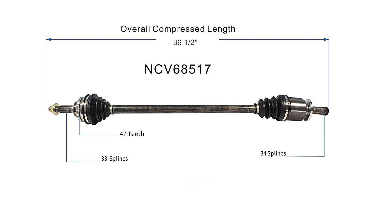 Right New CV Complete Assy   GSP North America   NCV68517