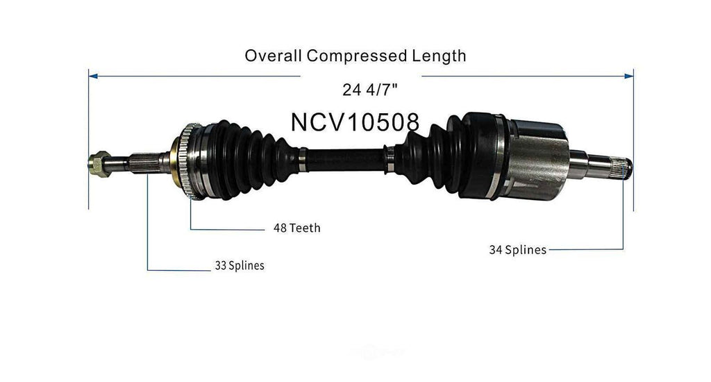 Right New CV Complete Assy   GSP North America   NCV10508