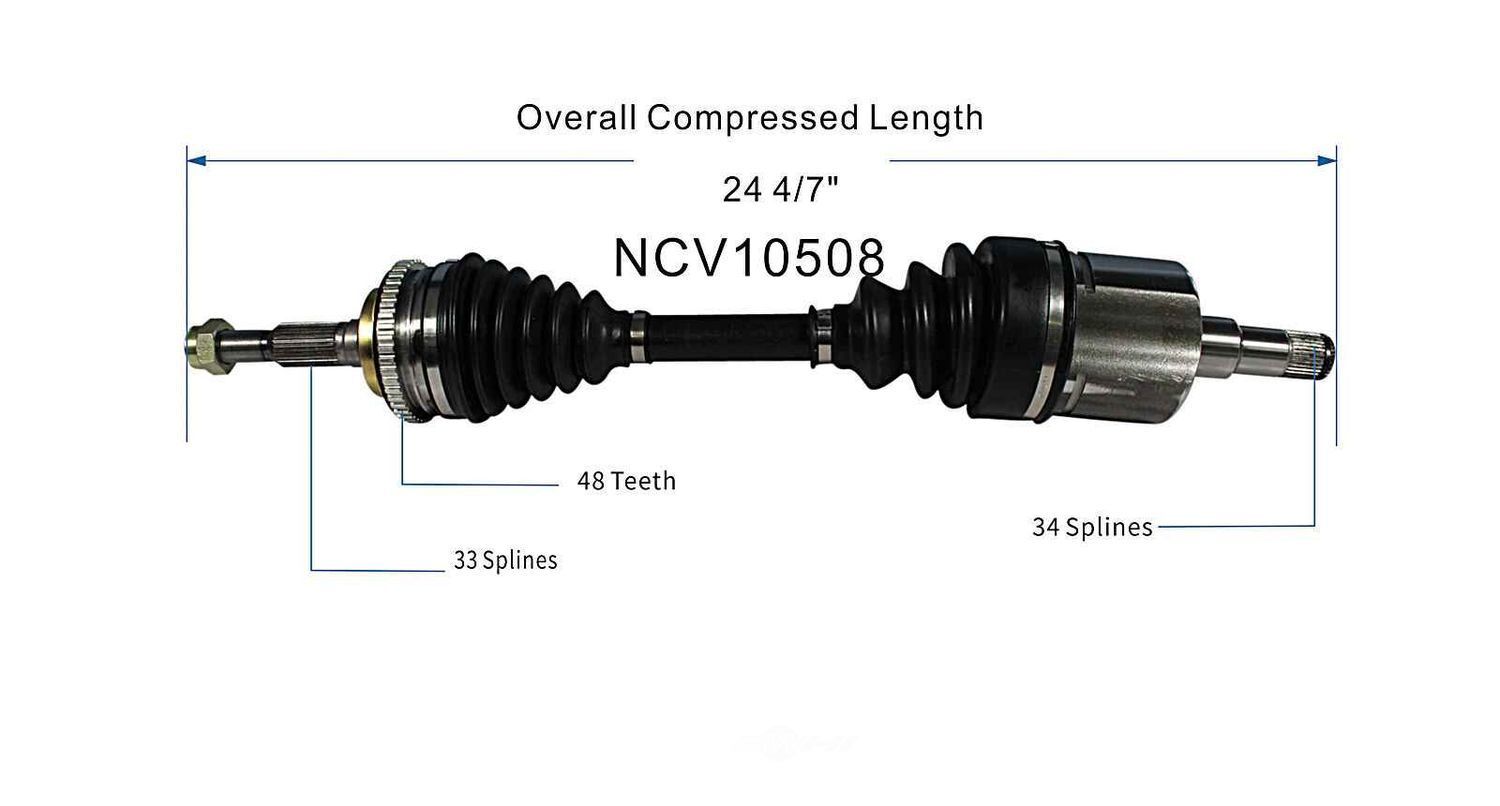 Right New CV Complete Assy   GSP North America   NCV10508