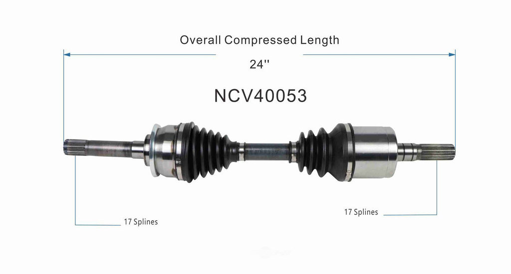 Axle Shaft Assy- CV Shaft   GSP North America   NCV40053