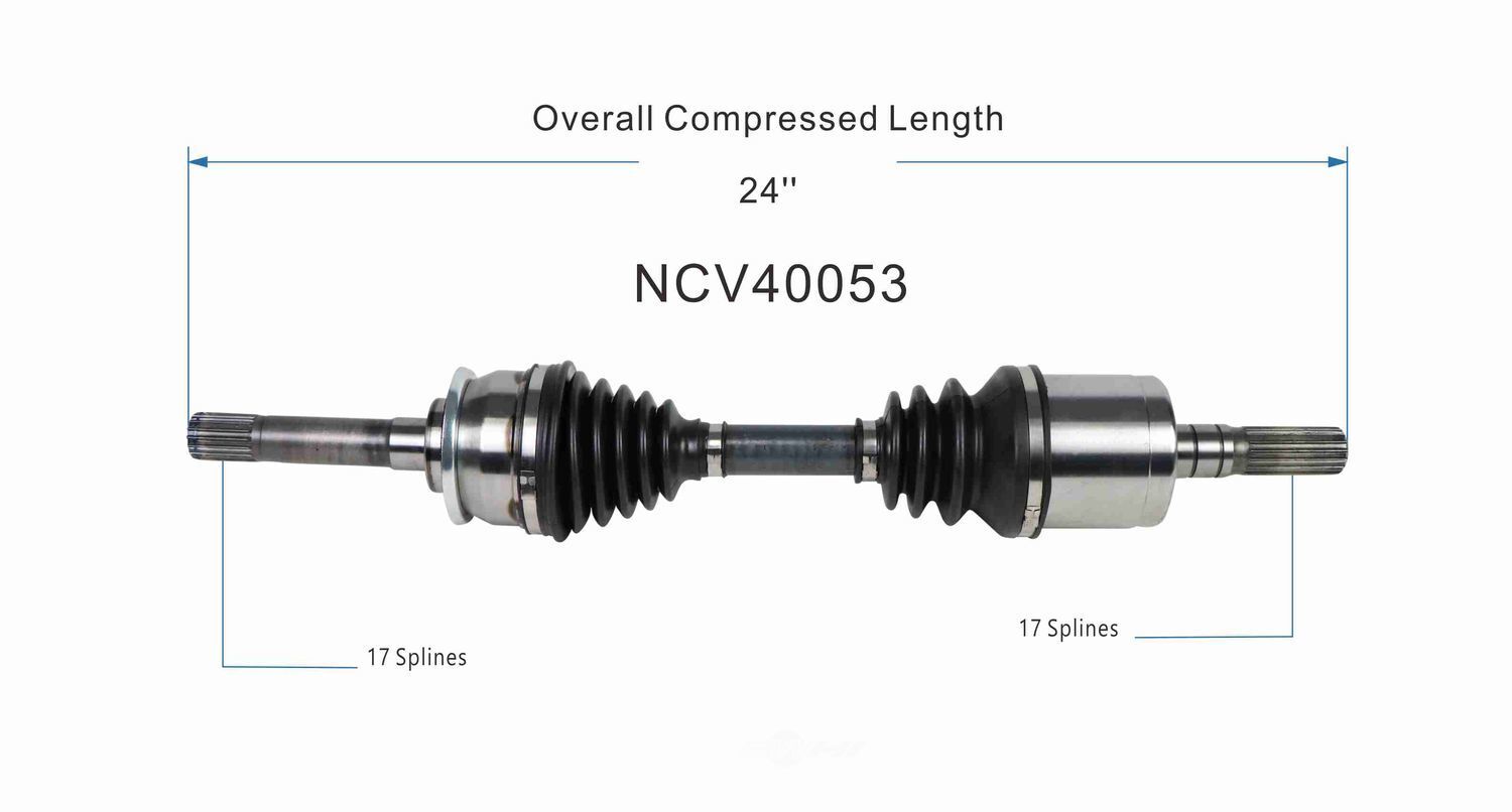 Axle Shaft Assy- CV Shaft   GSP North America   NCV40053