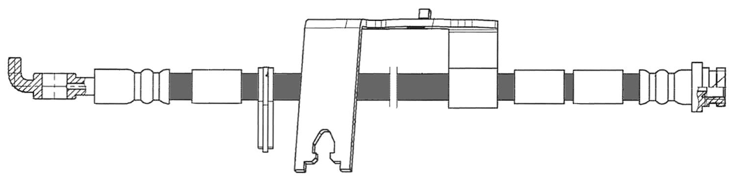 Rr Brake Hose  Centric Parts  150.61456