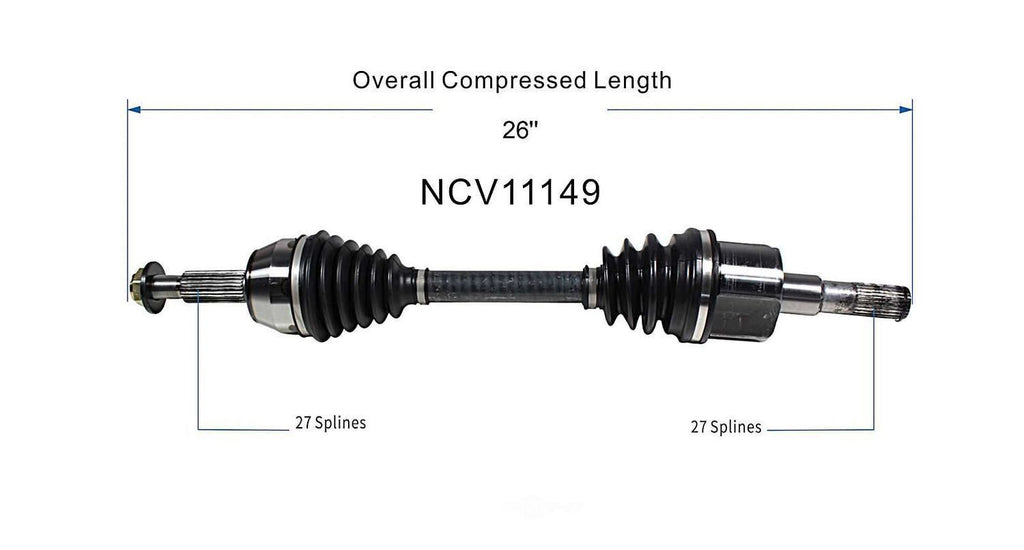Left New CV Complete Assy   GSP North America   NCV11149