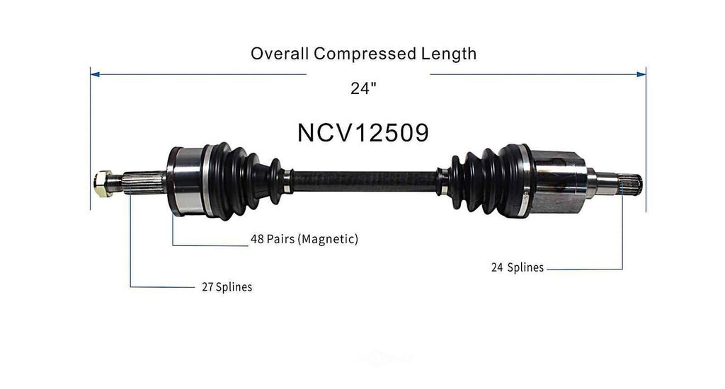 Right New CV Complete Assy   GSP North America   NCV12509