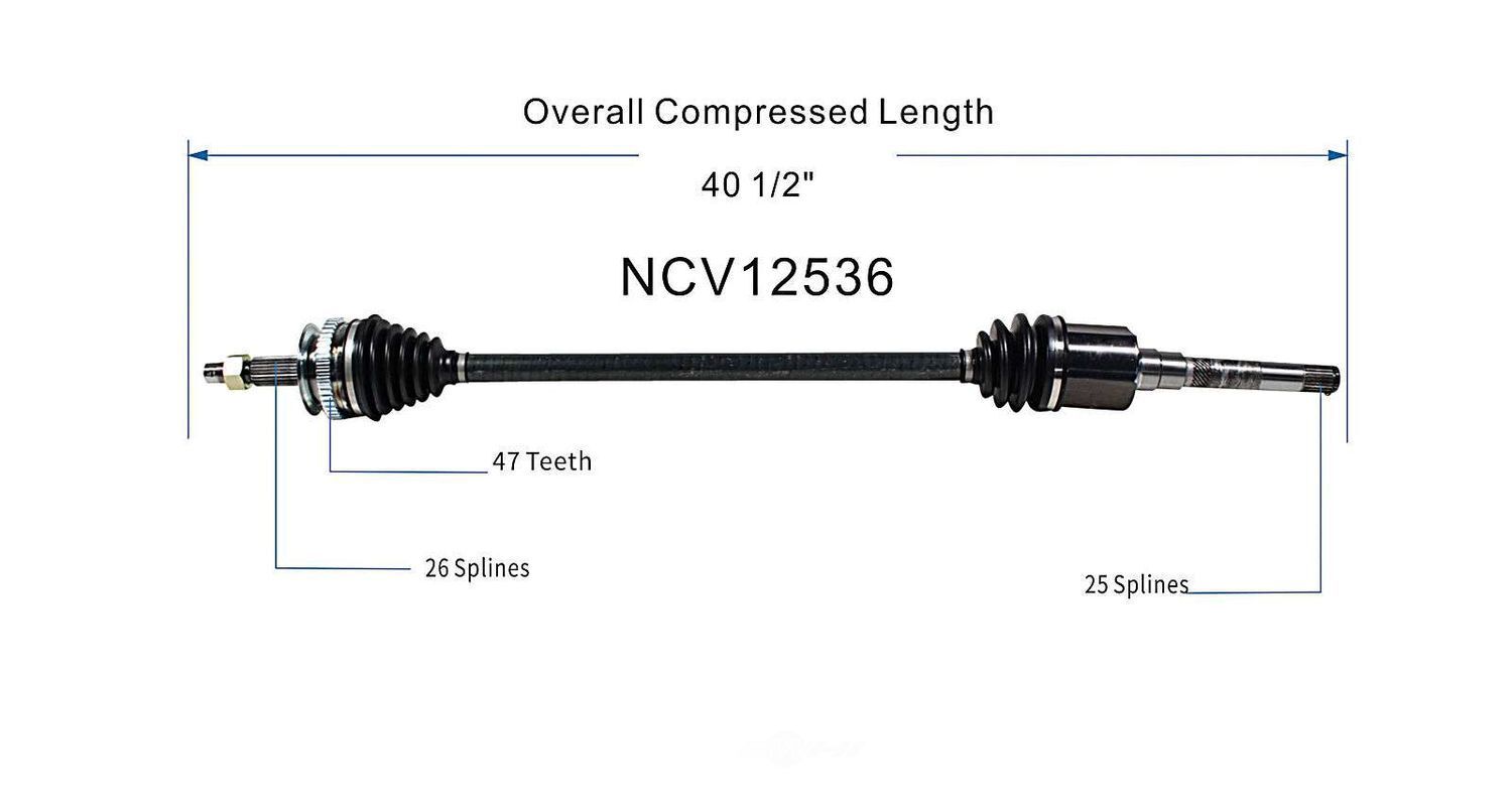 Right New CV Complete Assy   GSP North America   NCV12536