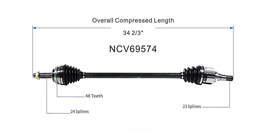 Right New CV Complete Assy   GSP North America   NCV69574