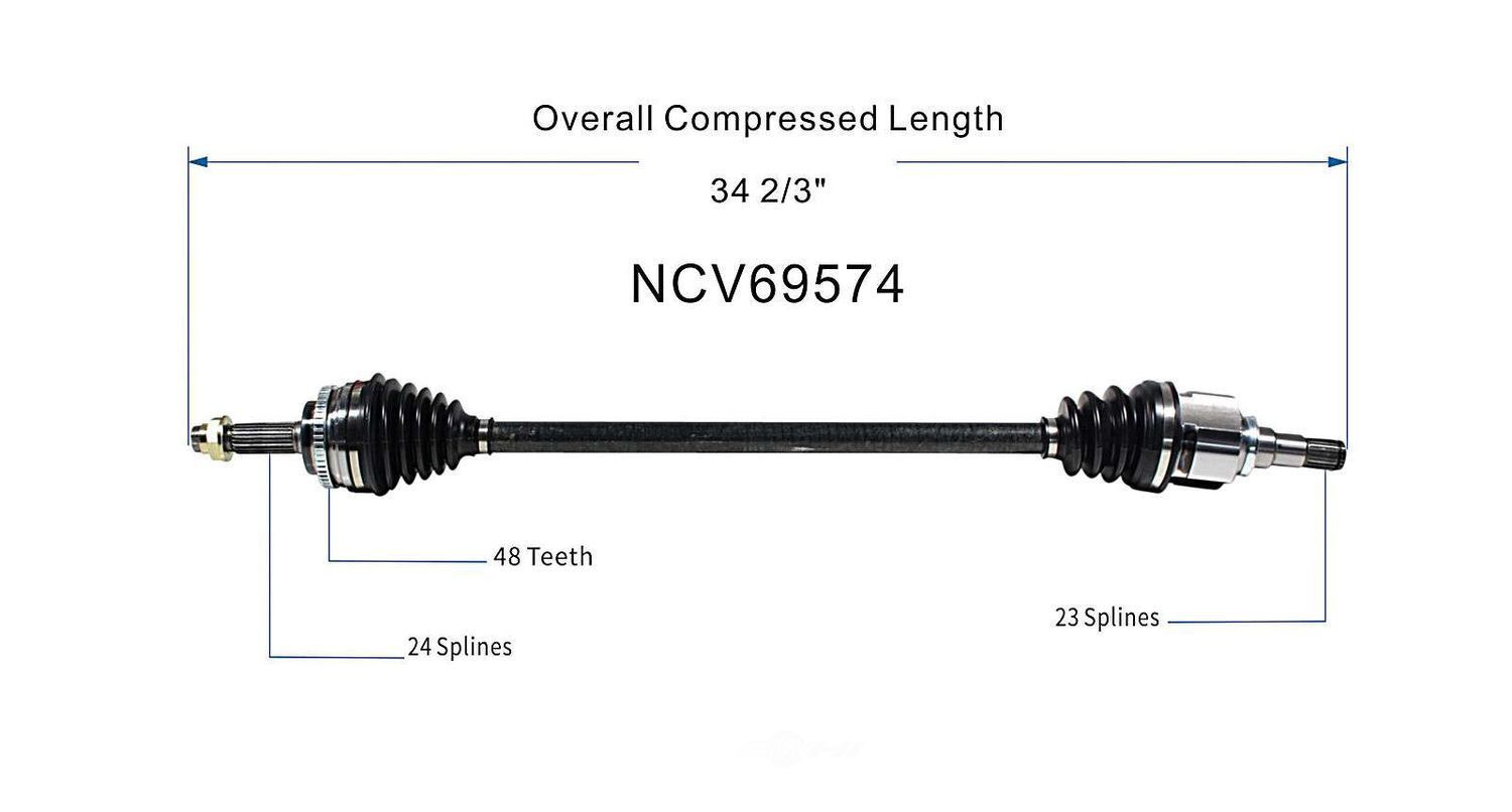 Right New CV Complete Assy   GSP North America   NCV69574