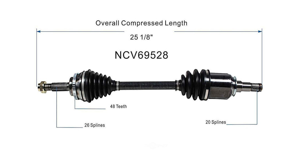 Left New CV Complete Assy   GSP North America   NCV69528