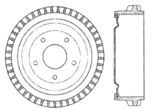 Rr Brake Drum   FVP   123.62008