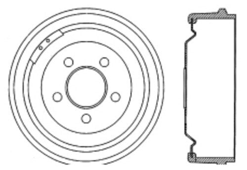 Frt Brake Drum   FVP   123.63002