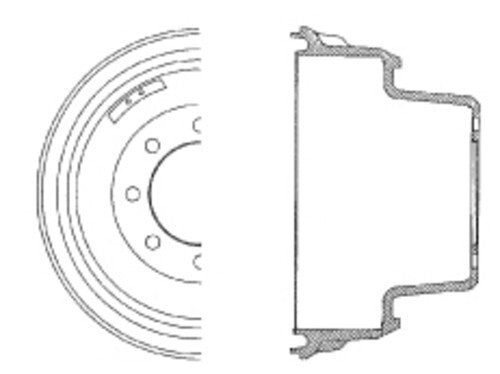 Rr Brake Drum   FVP   123.67026