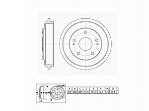 Rr Brake Drum   FVP   666578
